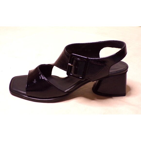 🆕PAUL GREEN Tanya Slingback Block Heel Sandal Pump Shoes 8.5 Black - Picture 12 of 15